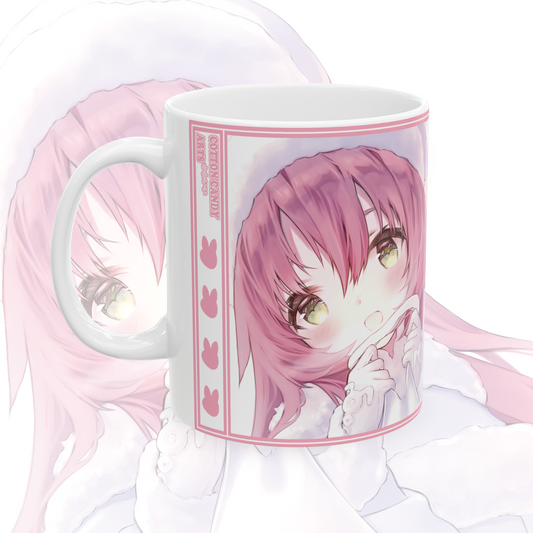 11oz Ceramic Anime Mug - Pink Winter