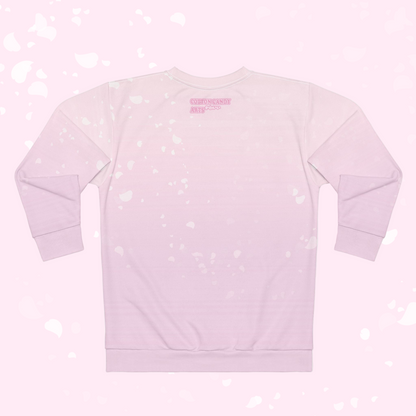 Sakura Petals Anime Sweatshirt - Pastel Pink