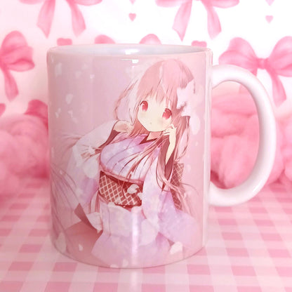 11oz Sakura Petals Anime Mug