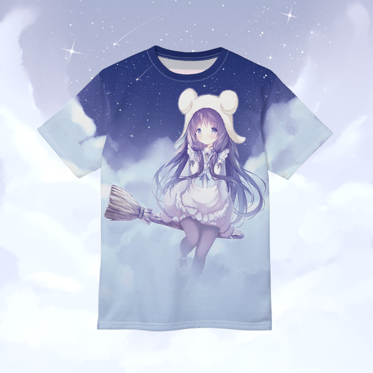 Starry Night Witch - Anime Graphic Tee
