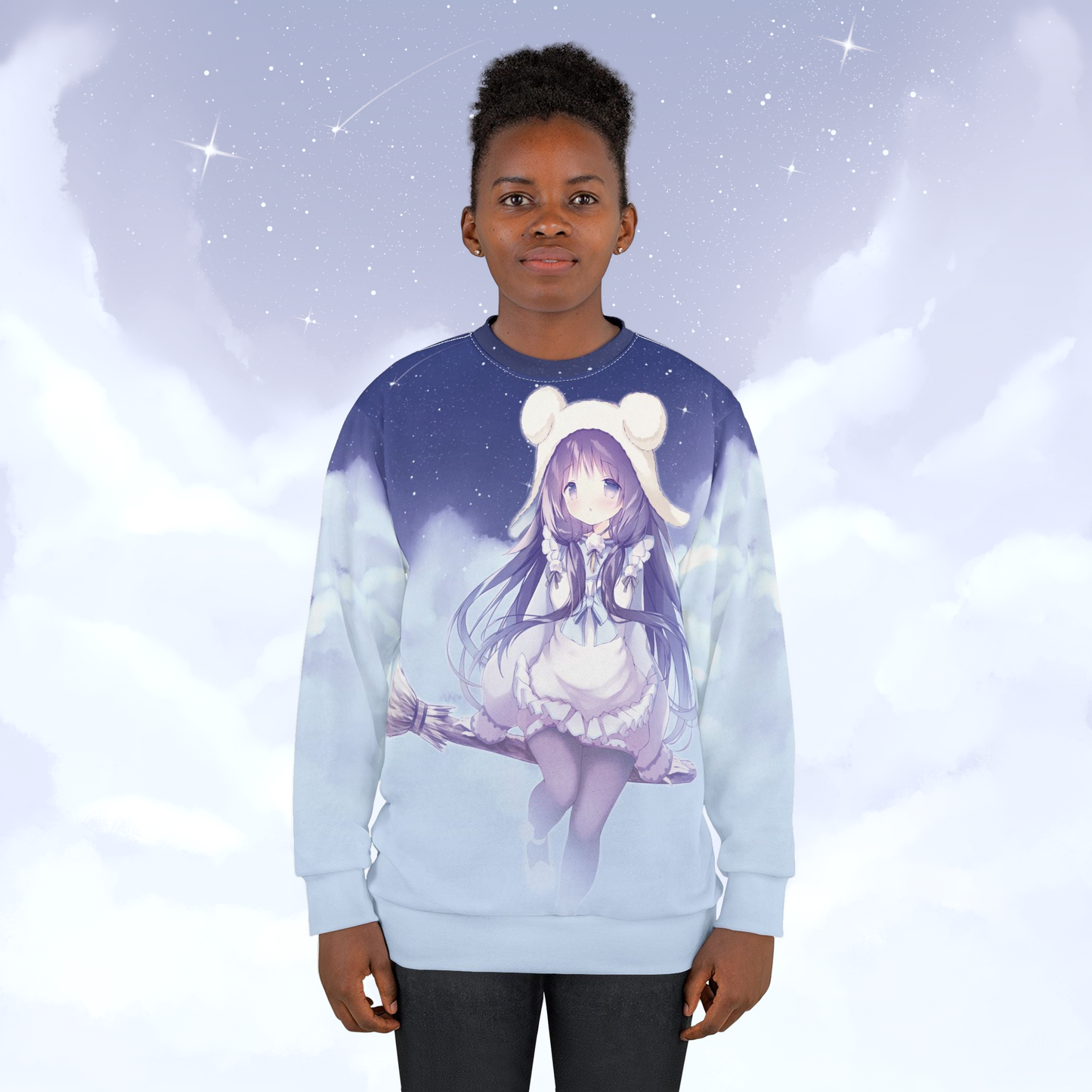 Starry Night Witch - Anime Sweatshirt