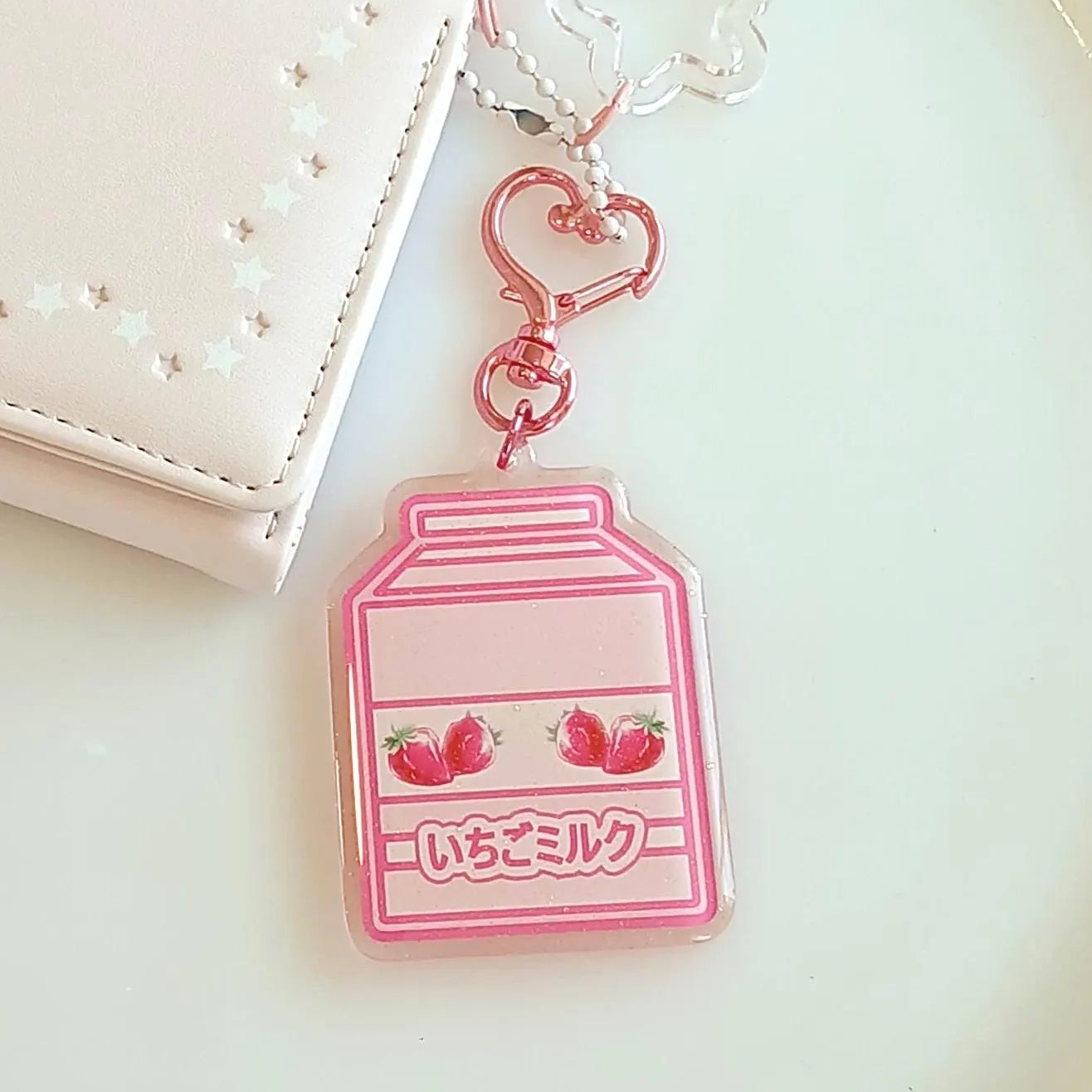 Japanese Milk Carton Charm | Strawberry