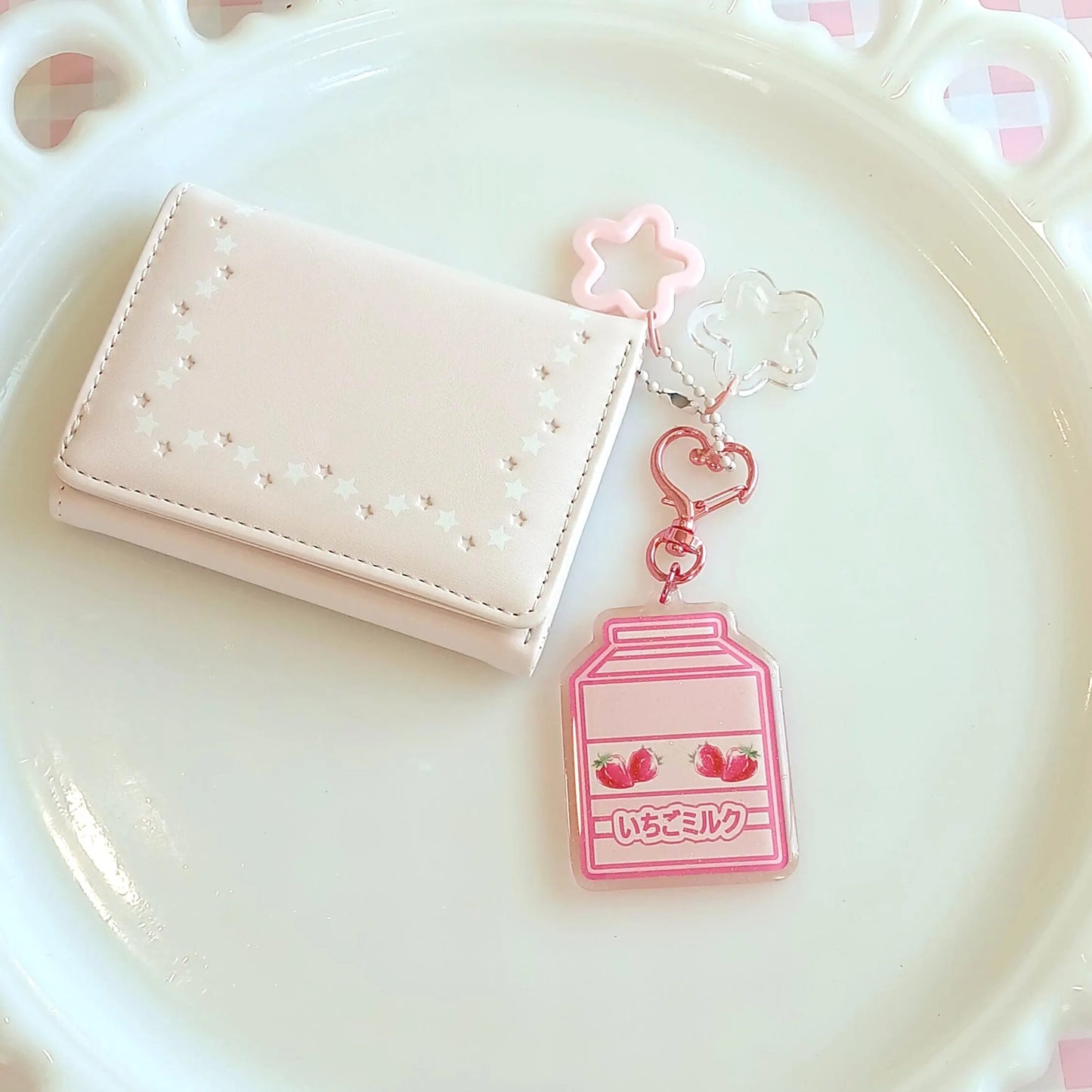 Japanese Milk Carton Charm | Strawberry