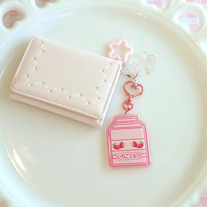 Japanese Milk Carton Charm | Strawberry
