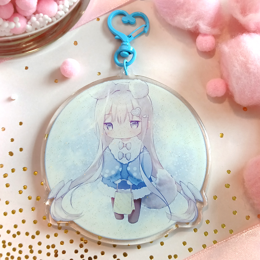 White Wolf Chibi Charm