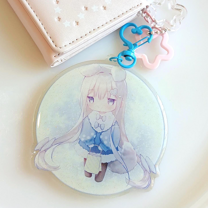 White Wolf Chibi Charm